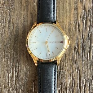 Tommy Hilfiger Gold and Black Women's Watch
